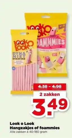 PLUS Look o Look Hangzakjes of foammies aanbieding
