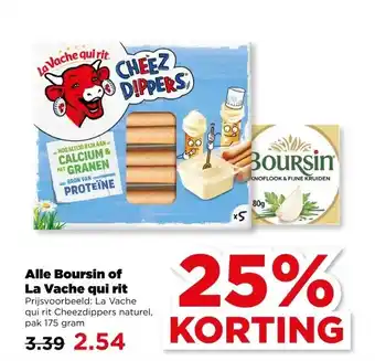 PLUS Alle Boursin of La Vache qui rit aanbieding