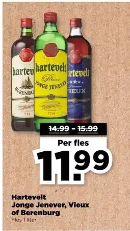 PLUS Hartevelt Jonge Jenever, Vieux of Berenburg aanbieding