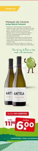 PLUS Marqués de Cáceres Antea Barrel Ferment aanbieding