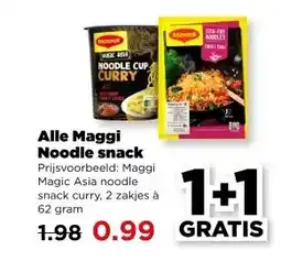PLUS Alle Maggi Noodle snack aanbieding