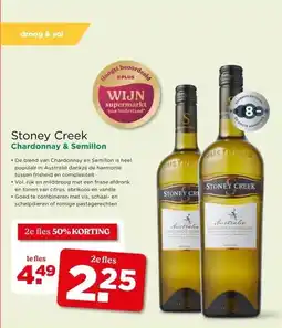 PLUS Stoney Creek Chardonnay & Semillon aanbieding