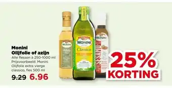 PLUS Monini Olijfolie of azijn aanbieding