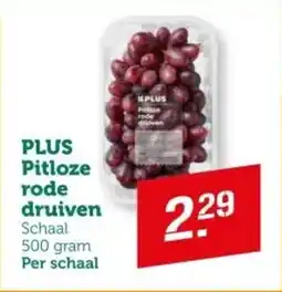 Coop PLUS Pitloze rode druiven aanbieding