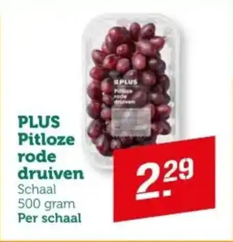 Coop PLUS Pitloze rode druiven aanbieding