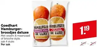 Coop Goedhart Hamburgerbroodjes deluxe aanbieding