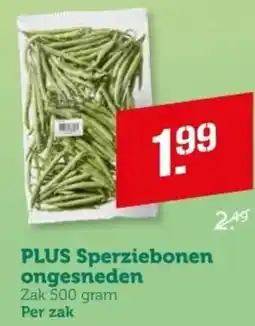 Coop PLUS Sperziebonen ongesneden aanbieding