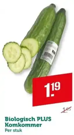 Coop Biologisch PLUS Komkommer aanbieding