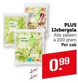Coop PLUS IJsbergsla aanbieding