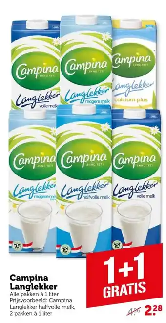 Coop Campina Langlekker aanbieding