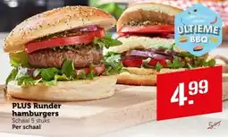Coop PLUS Runder hamburgers aanbieding