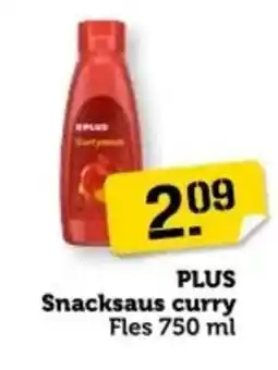 Coop PLUS Snacksaus curry aanbieding
