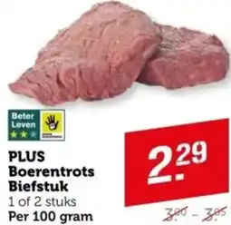 Coop PLUS Boerentrots Biefstuk aanbieding