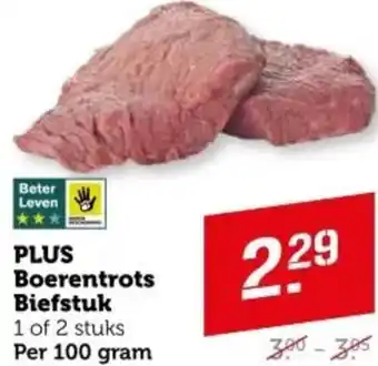 Coop PLUS Boerentrots Biefstuk aanbieding