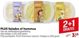 Coop PLUS Salades of hummus aanbieding
