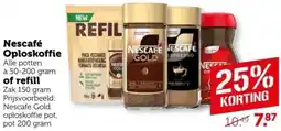 Coop Nescafé Oploskoffie of refill aanbieding