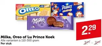 Coop Milka, Oreo of Lu Prince Koek aanbieding
