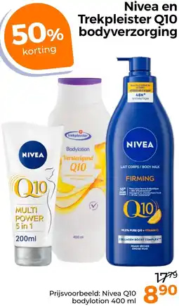 Trekpleister Nivea en Trekpleister Q10 bodyverzorging aanbieding