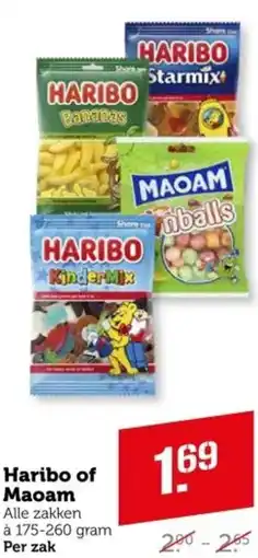 Coop Haribo of Maoam aanbieding