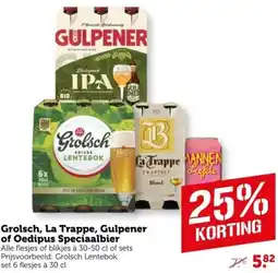 Coop Grolsch, La Trappe, Gulpener of Oedipus Speciaalbier aanbieding