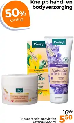Trekpleister Kneipp hand en bodyverzorging aanbieding