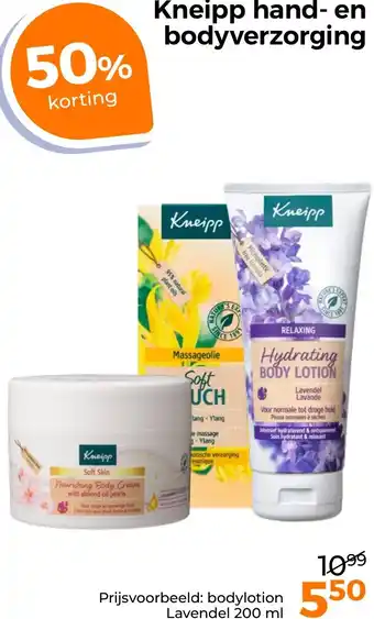 Trekpleister Kneipp hand en bodyverzorging aanbieding