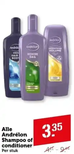 Coop Alle Andrélon Shampoo of conditioner aanbieding