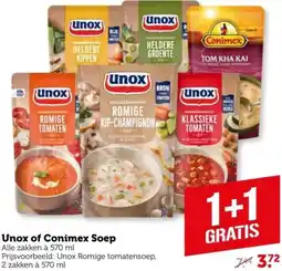 Coop Unox of Conimex Soep aanbieding