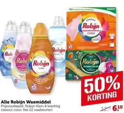Coop Alle Robijn Wasmiddel aanbieding