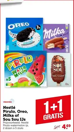 Coop Nestlé Pirulo, Oreo, Milka of Sou Sou IJs aanbieding