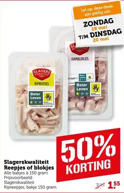 Coop Slagerskwaliteit Reepjes of blokjes aanbieding