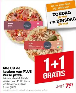 Coop Alle Uit de keuken van PLUS Verse pizza aanbieding