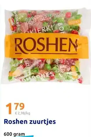 Action Roshen zuurtjes aanbieding