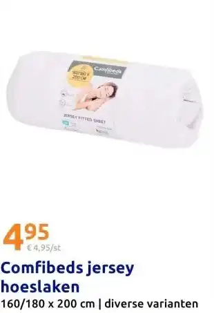 Action Comfibeds jersey hoeslaken aanbieding