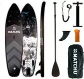 Bol.com Matchu - SUP board - Aqua Camo - Stand up paddle board - 320x81x15 - Opblaasbaar aanbieding