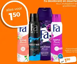 Trekpleister Fa deodorant en douche aanbieding