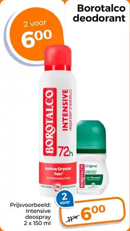 Trekpleister Borotalco deodorant aanbieding