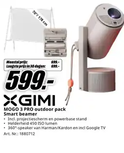 MediaMarkt Xgimi mogo 3 pro outdoor pack smart beamer aanbieding