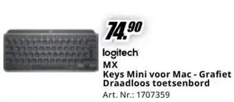 MediaMarkt Logitech mx keys mini voor mac grafiet draadloos toetsenbord aanbieding