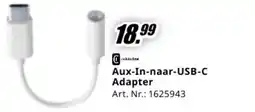 MediaMarkt Aux in naar usb c adapter aanbieding