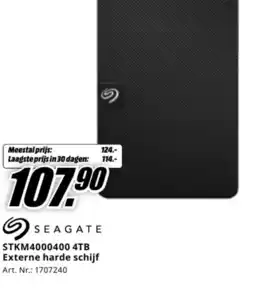 MediaMarkt Seagate Stkm4000400 4tb externe harde schijf aanbieding