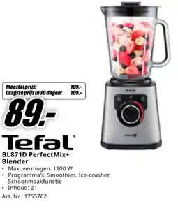 MediaMarkt Tefal bl871d perfectmix+ blender aanbieding