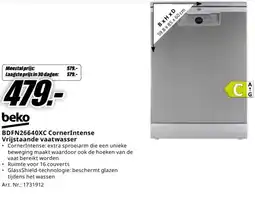 MediaMarkt Beko BDFN26640XC CornerIntense Vrijstaande vaatwasser aanbieding