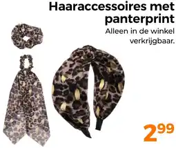 Trekpleister Haaraccessoires met panterprint aanbieding