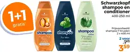 Trekpleister Schwarzkopf shampoo en conditioner aanbieding