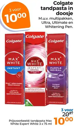 Trekpleister Colgate tandpasta in doosje aanbieding