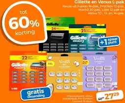 Trekpleister Gillette en Venus L-pak aanbieding