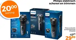 Trekpleister Philips elektrisch scheren en trimmen aanbieding