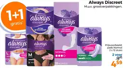 Trekpleister Always Discreet aanbieding