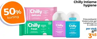 Trekpleister Chilly Intieme hygiene aanbieding